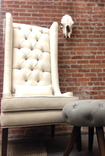 Attilio Tufted Linen Wingback Chair 3 small