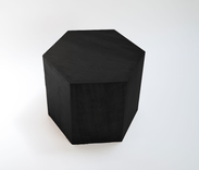 Hexagon Wood Modern Geometric Table- Black 3 small