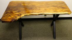 Live Edge Black Acacia Desk 2 small