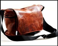 Leather Camera Bag - Doctors Bag Carryall - Extra Large 2 small