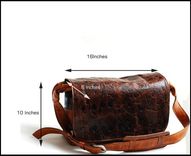 Leather  Bag Cross Body For Men And Women - Chocolate Nugget 3 small