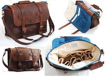 Unisex Leather Bag For Any Specialty In Full Grain Leather - Mustang 1 small