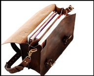16 Inch Laptop Bag Bag With Matching Leather Strap 3 small