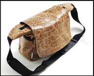 Leather Messenger Bag For Women - Using Rare Genuine Leather - Large 1 small