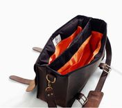 Leather Computer Bag For Men - Xl Genuine Leather Bag - A Leather Shoulder Bag - 100 % Made In Usa 2 small