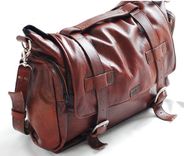 Handmade Leather Messenger Bag Handmade 22 Inch Leather Cross Body, Leather Laptop Bag Or Mac Book Bag , Shoulder Bag In Tobacco 2 small