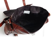 Handmade Leather Messenger Bag Handmade 22 Inch Leather Cross Body, Leather Laptop Bag Or Mac Book Bag , Shoulder Bag In Tobacco 3 small