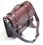 Leather Portmanteau Bag, Computer Bag In Heavy Full Grain Leather 2 small