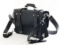 Unisex Leather Backpack, Bicycle Bag, Crossbody, Messenger Bag Briefcase, Retro, Made In Usa 2 small