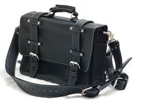 Unisex Leather Backpack, Bicycle Bag, Crossbody, Messenger Bag Briefcase, Retro, Made In Usa 3 small