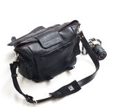 All Leather Micro Four Thirds Camera Case  - Black 2 small