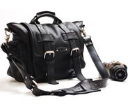 All Leather Micro Four Thirds Camera Case  - Black 1 small