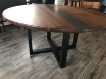 Round Walnut Dining Table 1 small
