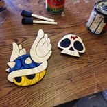 Wooden Mario Kart Blue Shell 2 small