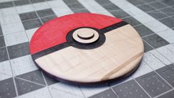 Four Wooden Pokeballs 2 small