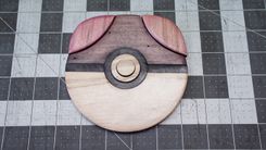 Four Wooden Pokeballs 3 small