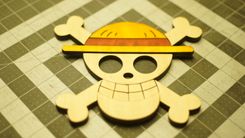 Wooden One Piece Straw Hat Jolly Roger 1 small