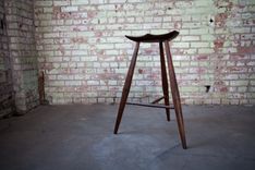 Tall Walnut Stools 3 small