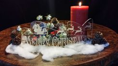 Christmas Mantle Decorations 3 small