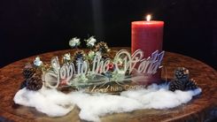 Christmas Mantle Decorations 4 small