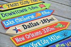 Outdoor Family Gift For Christmas. Garden Decor Arrow Wood Sign. Backyard Decor. 1 small