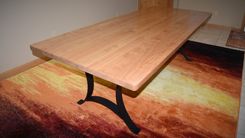 Solid Black Cherry Wood Dining Table Top 1 small