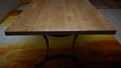 Solid Black Cherry Wood Dining Table Top 4 small