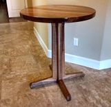 Solid Walnut Or Cherry Pedestal Pub Table 1 small