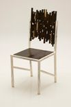 Reclaimed Wood With Distressed Metal Frame Dining Chair 3 small