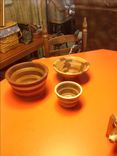 Turned Wooden Bowls 3 small