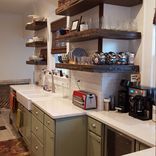 Rustic Floating Shelves With Reclaimed Wood And Metal Strapping 1 small