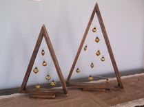 Rustic Christmas Decorations, Christmas Tree, Mercury Glass, Rustic Christmas, Vintage Christmas 2 small