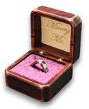 Antique Style Engagement Ring Box With Free Engraving And Shipping. Rb-43 2 small