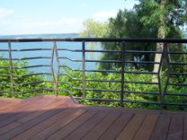 Redwood Deck Railings, Lake House 1 small