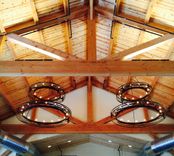 Large Steel Industrial Chandelier 3 small