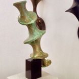 Bronze Passage #1 Contemporary Sculpture Industrial Bronze Fiberglass Art 4 small
