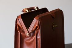 Churchill Leather Briefcase, Made in Italy 3 small