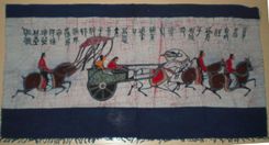 Yunnan Batik Wall Hangings-Qin Traveling 1 small