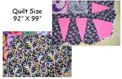 Megan's Swirl In Pink - 92" X 99" - Queen 2 small