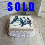 Jewelry Box Song Bird Jewelry Box Vintage Blue Bird Keepsake Box 1 small