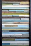 Wood Wall Art - Abstract Acrylic Painting On Wood - Reclaimed Wood Art 4 small