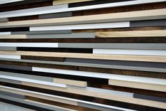 Wood Sculpture Queen Headboard - Horizontal Lines 1 small