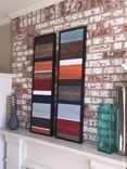 Wood Wall Art - Wood Art - Reclaimed Wood Art - Color Block Collection - 16x40 Set 3 small