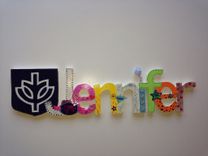Hand Carved And Painted Wooden Names 4 small