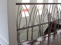 Cat Tail And Willow Interior Wrought Iron Railing 3 small