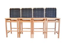 Reclaimed Oak Bar Stools 4 small