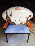 Ford 9n Tactor Fender Chain With Blue Jean Upholstery 2 small