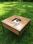 Patio Table With Built In Beer/Wine Trough 1 small