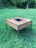 Patio Table With Built In Beer/Wine Trough 3 small