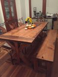 Reclaimed Oak Farm Table With X-Base 1 small